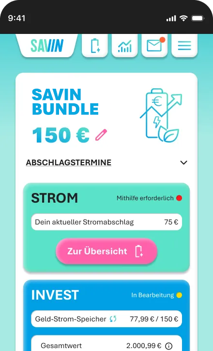 Kundenportal Screenshot